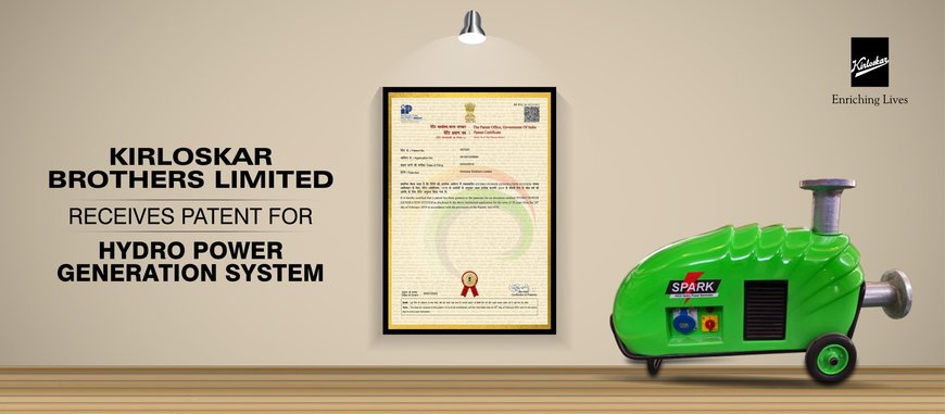 KBL Receives Patent For Hydro Power Generation System